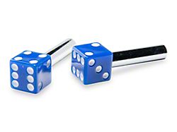 Door Lock Knob/ Blue Dice 