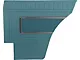 Door & Rear Quarter Trim Panel Set - Fairlane XL, GT & GTA 2 Door Hardtop - 4 Pieces - 2-Tone Dark Blue L-2095 & Dark Blue L-2946 Center