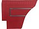 Door & Rear Quarter Trim Panel Set - Fairlane XL, GT & GTA 2 Door Hardtop - 4 Pieces - Red L-2920 With Red L-2954 Center