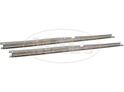 Door Sill Plates, Pair, Chrome Plated Steel, 5-Window Coupe (1932 Ford Car)