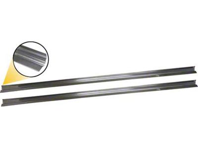 Door Sills - Stainless Steel - 34-1/4 Length - Ford 5 Window Coupe, Ford Tudor Sedan & Ford Fordor Front