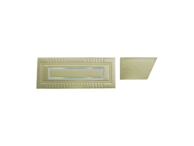 Door Trim Panel Set - Fairlane XL, GT & GTA 2 Door Convertible - 4 Pieces - Parchment L-2613 With Parchment L-2945 Center