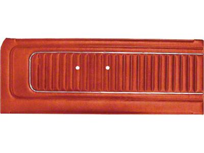 Door Trim Panels - Falcon Futura 2-Door & Ranchero With Deluxe Trim - Red L-957