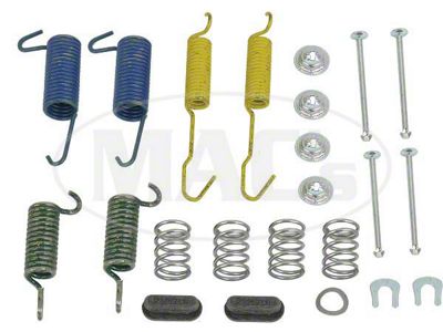 Drum Brake Hardware Combi-Kit, Rear, 10 X 2, Ford & Mercury, 1972