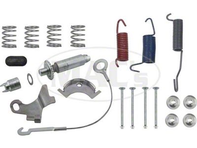 Drum Brake Hardware Kit, Front With 3 Brakes, 1961-1964