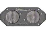 Custom Autosound Dual Front Radio Speaker Assembly - 80 Watt Capacity - DashMount - For Cars Without A/C