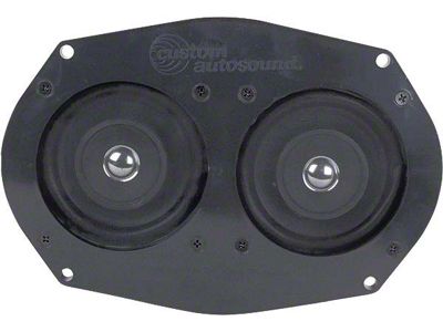 Custom Autosound In-Dash Dual Speaker; 6x9-Inch (32-48 Ford Car, Ford Truck)