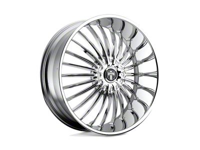 DUB Suave Chrome Wheel; 24x9.5; 15mm Offset (84-96 Corvette C4)