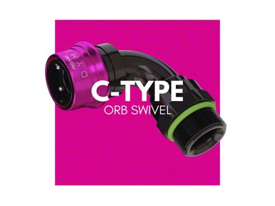 Dyme PSI PRO/SPEC C-Type ORB Swivel; 30-Degree