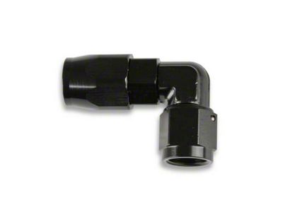 Earl's 90 Degree 6AN Hose Fitting Black Swivel Seal (59-87 El Camino; 71-77 Sprint; 78-87 Caballero)