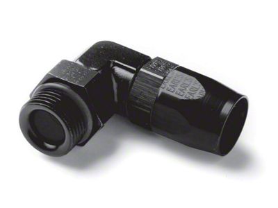 Earls 90 Degree Black 6AN Male To 6AN Hose