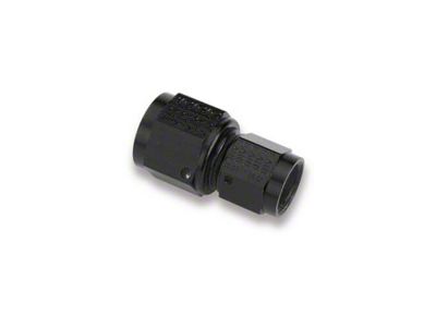 Earls Black 8AN To 6AN Straight Female Swivel Union