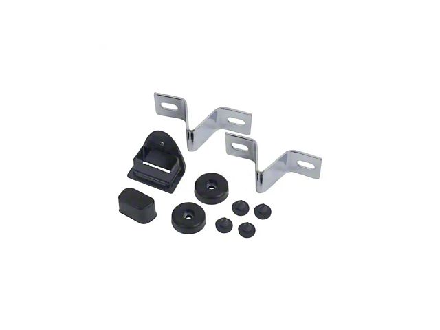 Early 1965 Mustang Fastback Rear Seat Hardware Kit, 10 Pieces