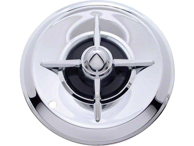Early Chevy Chrome Lancer Wheel Covers, 15'', 1949-1954