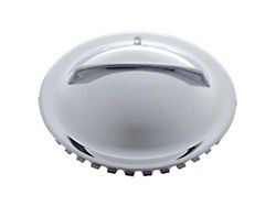 Early Chevy Chrome Single Bar Hollywood Wheel Covers, 15'' (1949-1952 Fleetline; 1949-1952 Styleline Deluxe)