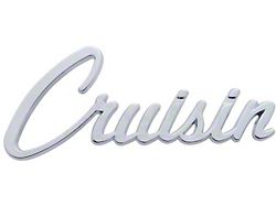 Early Chevy Cruisin Script Emblem, Chrome, Fleetline, Styleline Deluxe (1949-1952 Fleetline; 1949-1952 Styleline Deluxe)