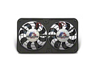 Early Chevy Dual Electric Fan Kit, Flex-A-Lite, 12'', 2500CFM 1949-1954