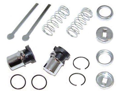 Early Chevy Outer Door Handle Push Buttons, For Rear Doors,1949-1954