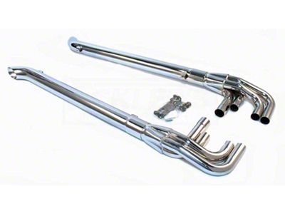 Early Chevy Patriot Exhaust Chrome Lake Pipes 4, 1949-1954