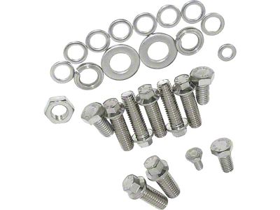 Early Chevy Powerglide Transmission Mounting Bolt Set, Socket And Six Point, 1949-1954