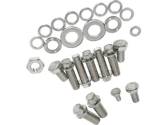 Early Chevy Powerglide Transmission Mounting Bolt Set, Socket And Six Point, 1949-1954