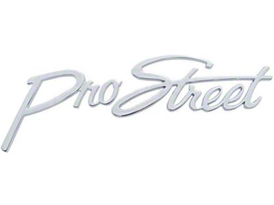 Early Chevy Pro Street Script Emblem, Chrome, 1949-1954