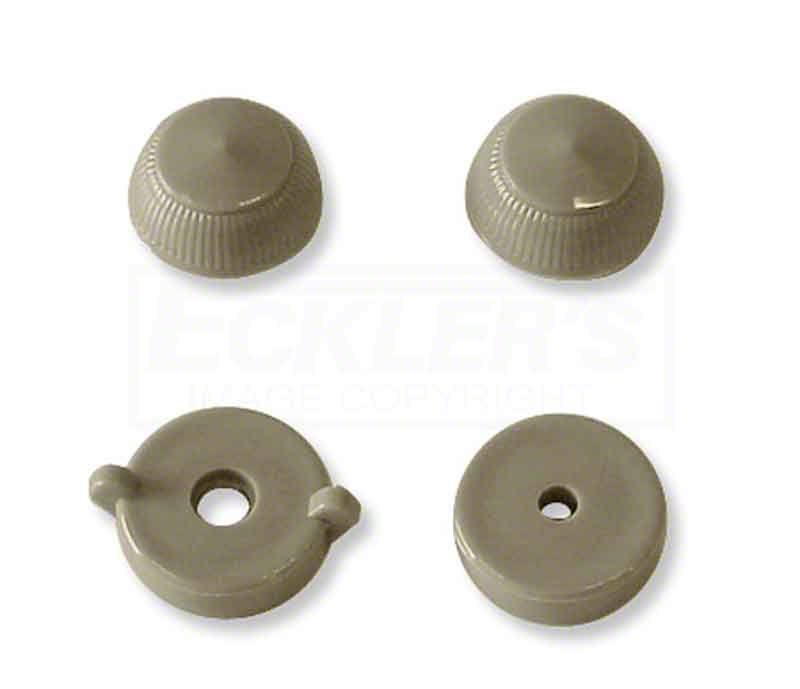 Ecklers Chevy Radio And Tone Control Knobs, Gray, 1950