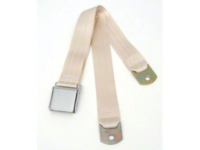 Early Chevy Seat Belt, Rear, Ivory, 1949-1954