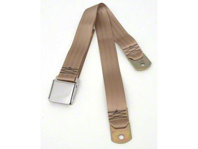 Early Chevy Seat Belt, Rear, Tan, 1949-54