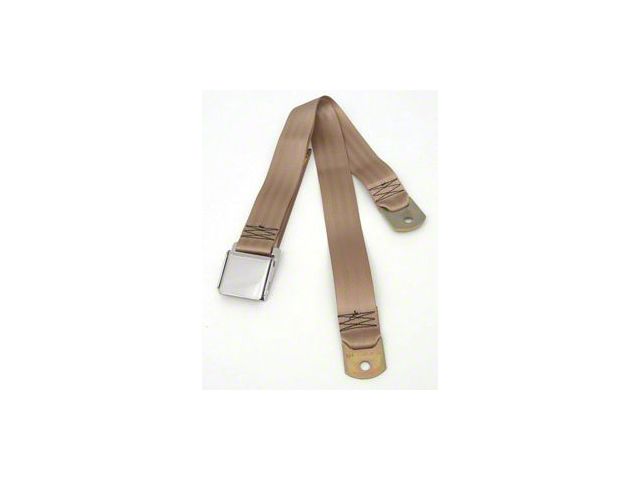 Early Chevy Seat Belt, Rear, Tan, 1949-54