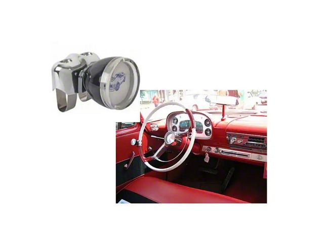 Steering Wheel Spinner Knob, Traditional Photo, 1949-1957