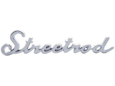 Early Chevy Streetrod Script Emblem, Chrome, 1949-1954