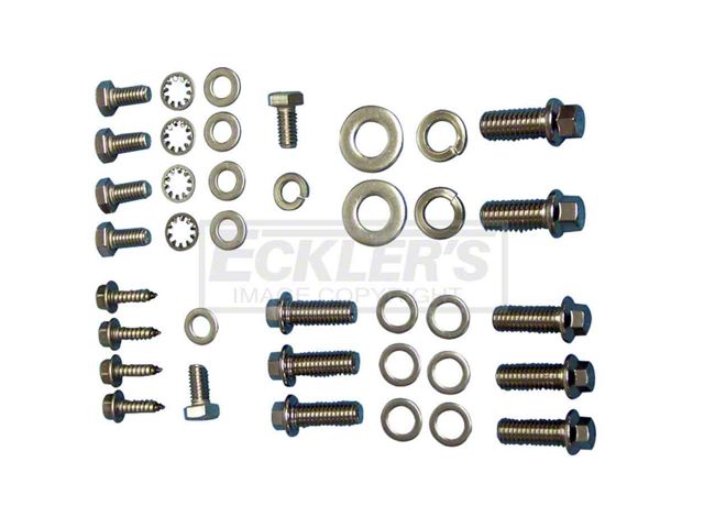 Early Chevy Turbo 400 Transmission Mounting Bolt Set, Socket And Six Point, 1949-1954