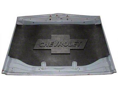 Early Chevy Under Hood Cover, Quietride AcoustiHOOD, 3-D Molded, With Logo, 1949-1952