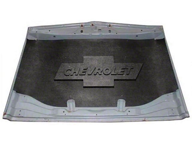 Early Chevy Under Hood Cover, Quietride AcoustiHOOD, 3-D Molded, With Logo, 1949-1952