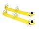 Early Chevy Universal Traction Bar, Yellow Powder Coat, 1949-1954