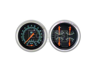 Classic Instruments Early Chevy Classic Instruments G Stock Series SpeedTachular Analog Gauge Kit, Five Inch, Black Face With Chrome Pointers, 1951-1952
