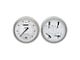 Early Chevy Classic Instruments White Hot Series SpeedTachular Analog Gauge Kit, Five Inch, White Face With Black Pointers, 1951-1952