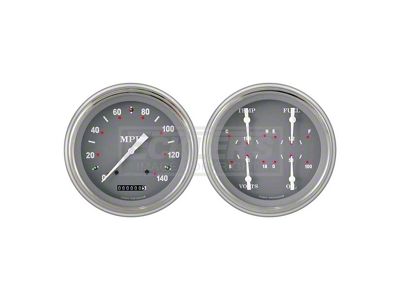 Classic Instruments Early Chevy Classic Instruments SG Series Analog Gauge Kit,Five Inch, Gray Face With White Pointers, 1951-1952