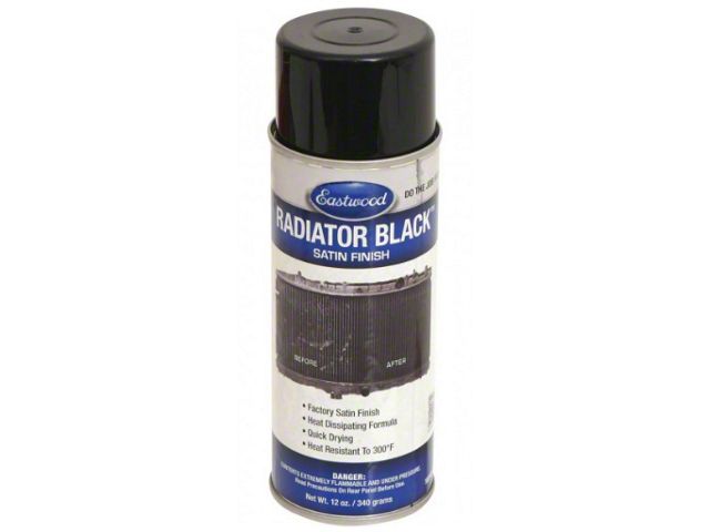 Eastwood Satin Black Radiator Spray Paint, 12 oz. Aerosol