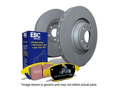 EBC Brakes Stage 13 Yellowstuff Brake Rotor and Pad Kit; Front (82-92 Camaro w/o Performance Package)