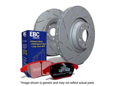 EBC Brakes Stage 4 Redstuff Brake Rotor and Pad Kit; Front (82-92 Camaro w/o Performance Package)