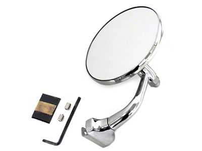 4-Inch Peep Mirror with Curved Arm (48-80 F1, F-100, F-150, F2, F-250, F3, F-350)