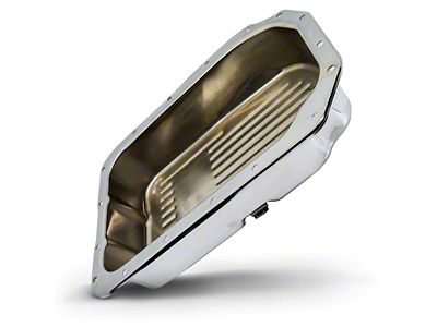 4L80/4L80E/4L85E Deep Transmission Pan; Chrome (90-96 6.2L, 6.5L C2500, K2500, C3500, K3500)
