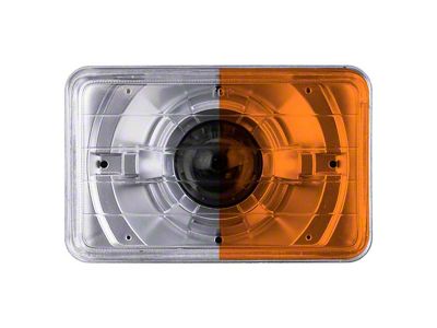 4x6-Inch Headlamp Protection Covers; Amber/Orange