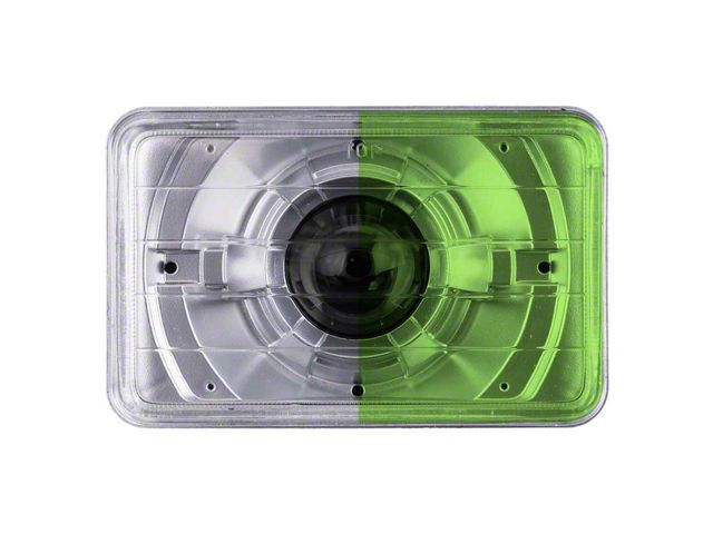 4x6-Inch Headlamp Protection Covers; Green