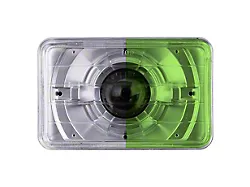 4x6-Inch Headlamp Protection Covers; Green