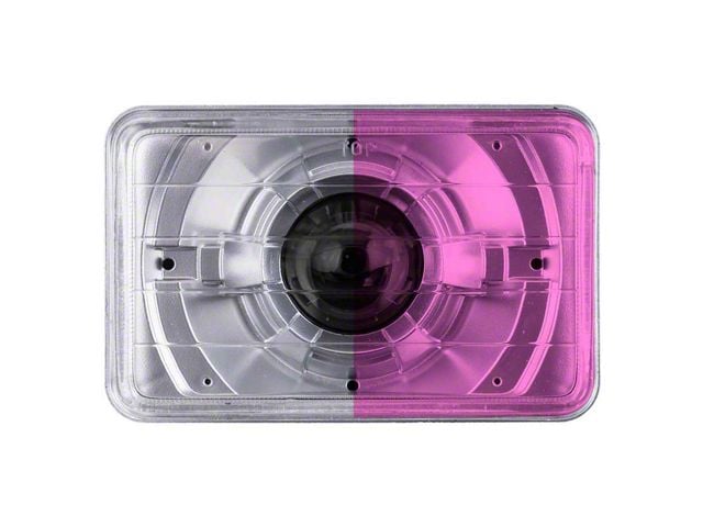 4x6-Inch Headlamp Protection Covers; Pink