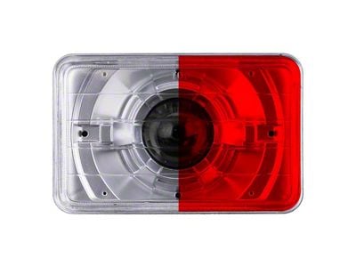 4x6-Inch Headlamp Protection Covers; Red