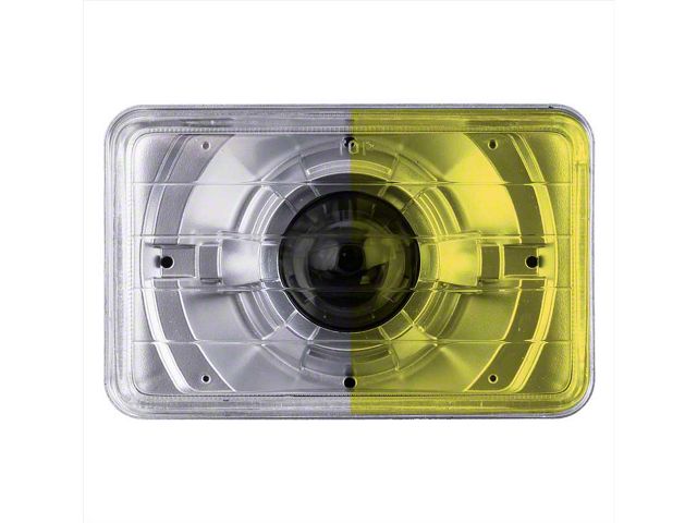 4x6-Inch Headlamp Protection Covers; Yellow